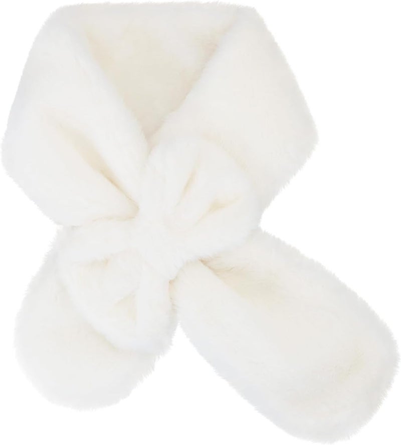 YATANAM Girls Scarf Fuzzy Fleece Kids Scarves Winter Warm Scarf Toddler Adjustable Soft Neck Warmer - Image 1